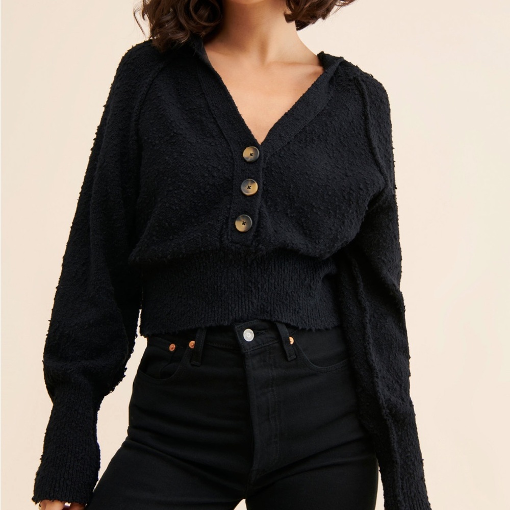 Found my Friend Hoodie Black Sweater
